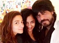 Alia Bhatt, Gauri Shinde, Shah Rukh Khan