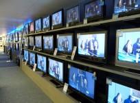 TV sets in a showroom