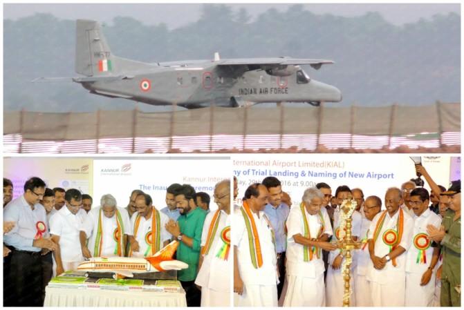 First flight landed in Kannur International Airport First flight landed in Kannur International Airport