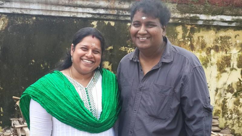 Rajesh Pillai and his wife Megha