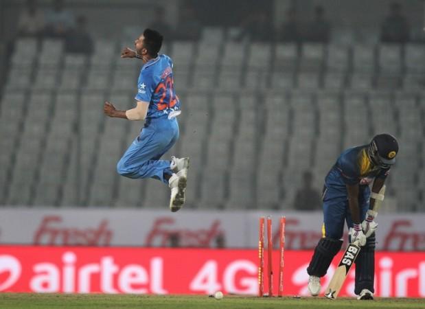 Hardik Pandya India Angelo Mathews Sri Lanka Asia Cup 2016