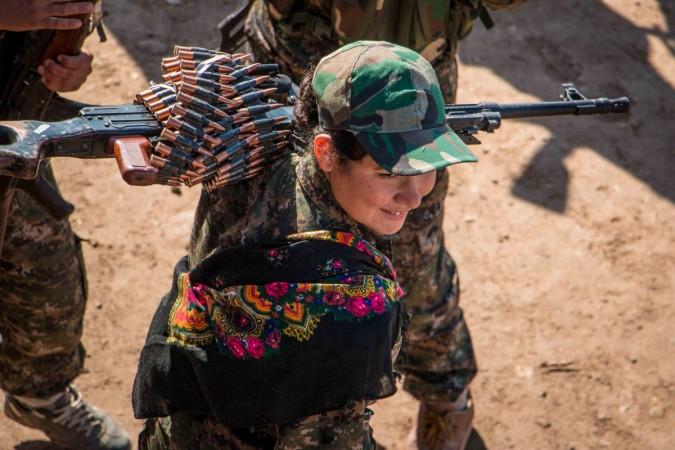 Kurdish YPG fighter