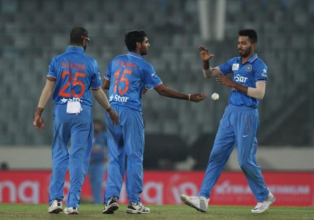 Bhuvneshwar Kumar Dhawan Pandya India Asia Cup 2016