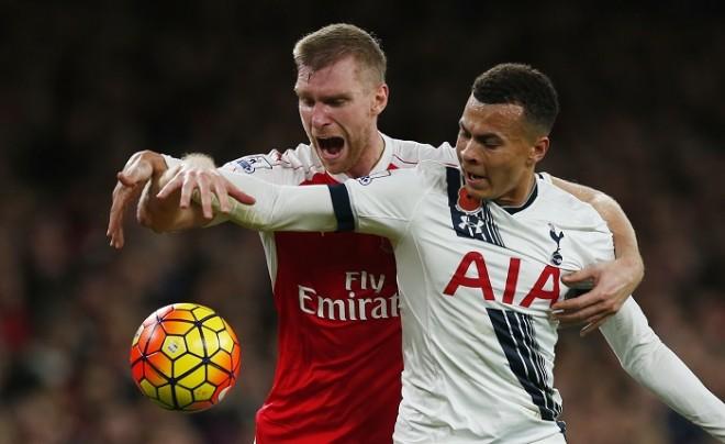 Per Mertesacker Arsenal Dele Alli Tottenham