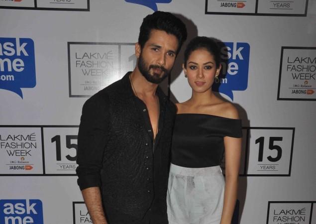 Shahid Kapoor and Mira Rajput