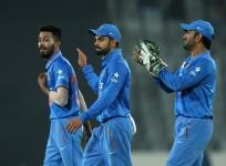 MS Dhoni, Virat Kohli, Hardik Pandya