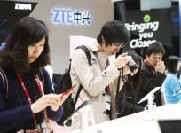 ZTE stand - Mobile world congress