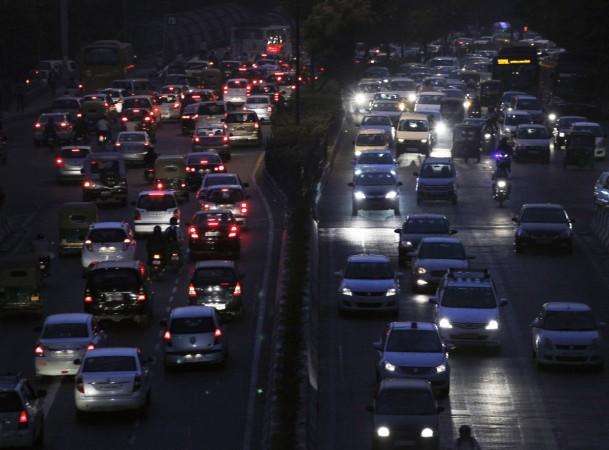 India traffic cars