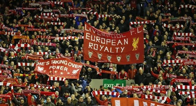 Anfield crowd Liverpool Manchester United