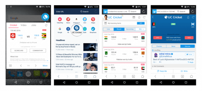 UC Browsers partners with Microsoft, Twitter to bring live T20 World Cup cricket updates.