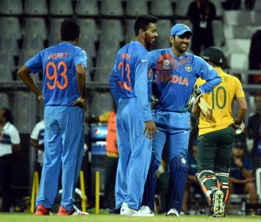 Bumrah, Pandya, Dhoni