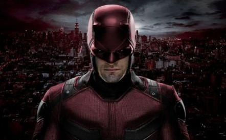 Charlie Cox in his new Daredevil suit