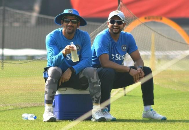 Suresh Raina has still not recovered in time from viral fever. In picture: MS Dhoni with Raina during a training session MS Dhoni Suresh Raina World T20 2016