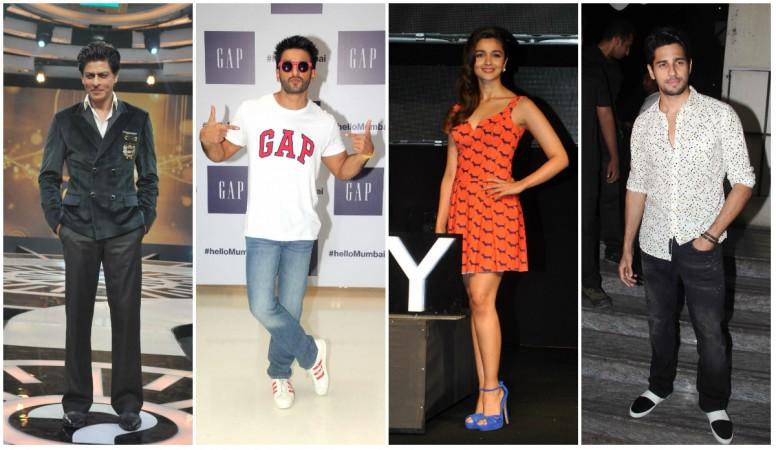 Shah Rukh Khan, Ranveer Singh, Alia Bhatt, Sidharth Malhotra