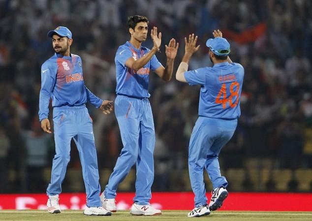File photo: Nehra (centre) with Kohli (left) and Suresh Raina. Ashish Nehra