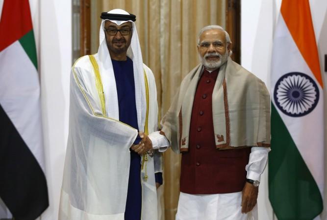 Abu Dhabi Crown Prince in India