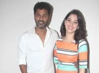 Prabhudheva and Tamannaah Bhatia at the special screening of Oopiri