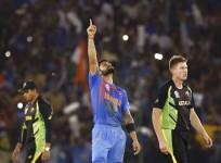 India beats Australia at World T20 match