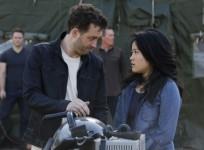 Eddie Kaye Thomas as Toby Curtis and Jadyn Wong as Happy Quinn