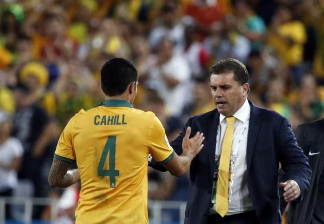 Tim Cahill Ange Postecoglou Australia