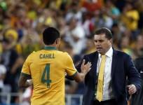 Tim Cahill Ange Postecoglou Australia