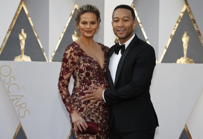 John Legend and Chrissy Teigen at the 88th Academy Awards