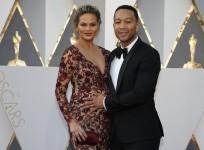 John Legend and Chrissy Teigen at the 88th Academy Awards