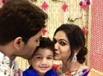 Allu Arjun and his wife Sneha Reddy with son Ayaan