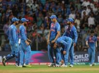Indian cricketers after losing the second WT20 semi-final