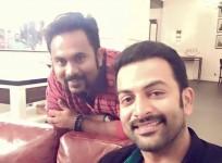 Aju Varghese with Prithviraj Sukumaran