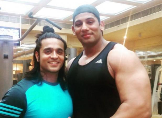 Danish Akhtar Saifi down with chicken pox. Pictured: Ashish Sharma aka Ram with Danish Akhtar Saifi aka Hanuman of "Siya Ke Ram"