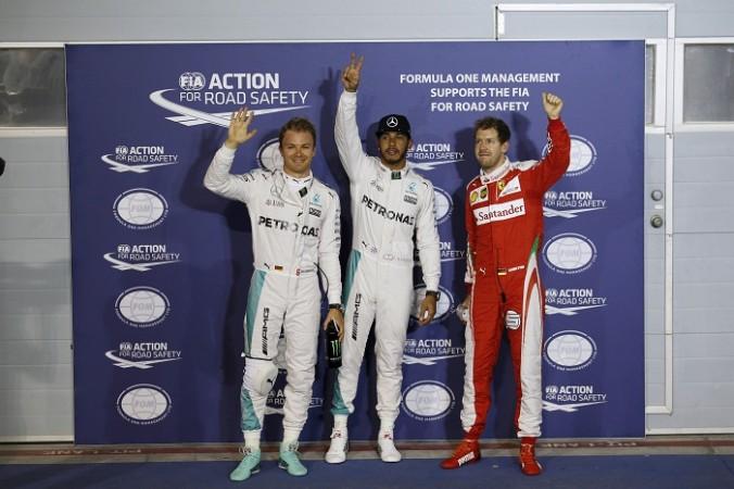 Nico Rosberg, Lewis Hamilton, Sebastian Vettel