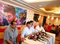 Allu Aravind and Minister Ghanta Srinivasa Rao at Sarrainodu press meet