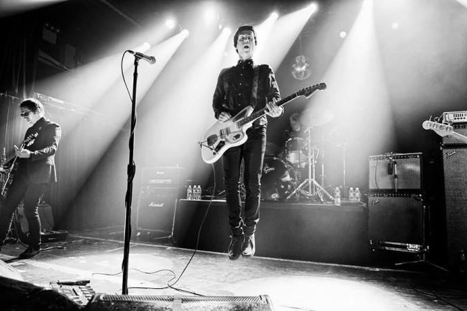 Johnny Marr and Andy Rourke of The Smiths