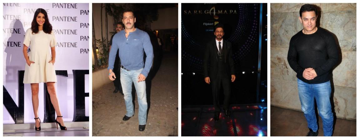 Anushka Sharma, Salman Khan, Shah Rukh Khan and Aamir Khan Anushka Sharma, Salman Khan, Shah Rukh Khan and Aamir Khan