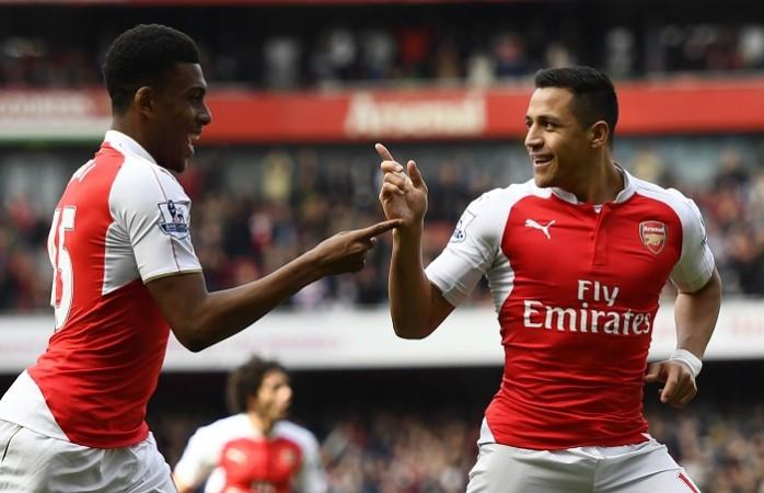 Alex Iwobi Alexis Sanchez Arsenal