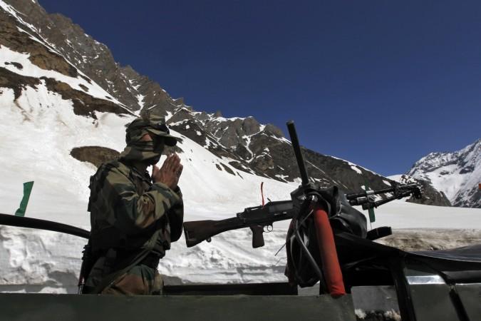Indian army in Leh