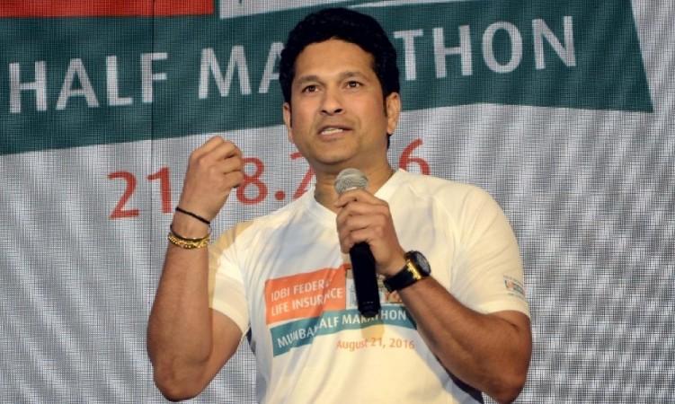 Sachin Tendulkar not to appear on TV show "Tamanna." Pictured: Sachin Tendulkar in IDBI Bank Half Marathon event