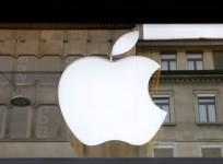 The logo of U.S. technology company Apple is seen in Zurich