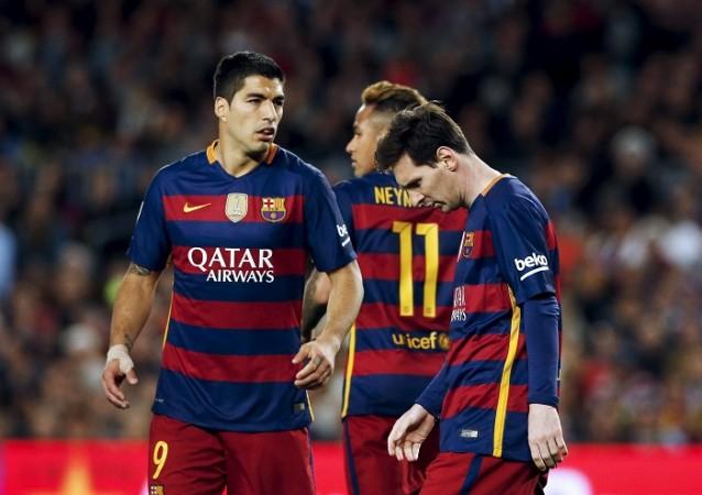 Luis Suarez Neymar Lionel Messi Barcelona