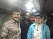 Brahmaji, Junior NTR and his Japan fan Naan on Janatha Garage
