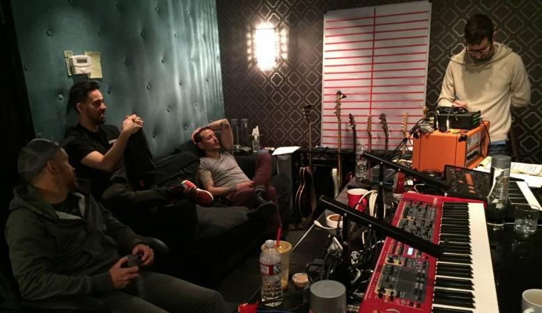 Linkin Park in the studios in Los Angeles