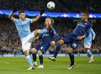 Sergio Aguero Manchester City Luka Modric Casemiro Real Madrid