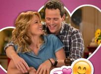 Steve and DJ recreating an old date in "Fuller House"