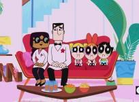 Girls with Professor and his new girlfriend