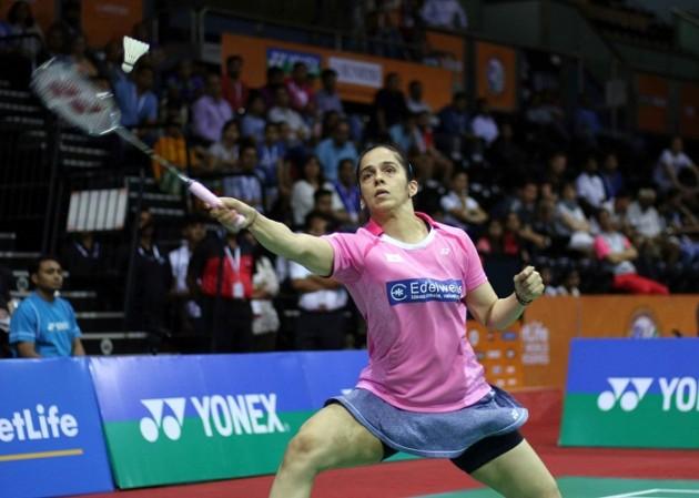 Saina Nehwal. Pictured: Indian badminton player Saina Nehwal in action during a India Open badminton match in New Delhi, on April 1, 2016. Saina Nehwal