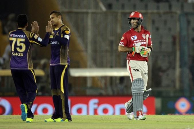 Sunil Narine KKR Glenn Maxwell Kings XI Punjab