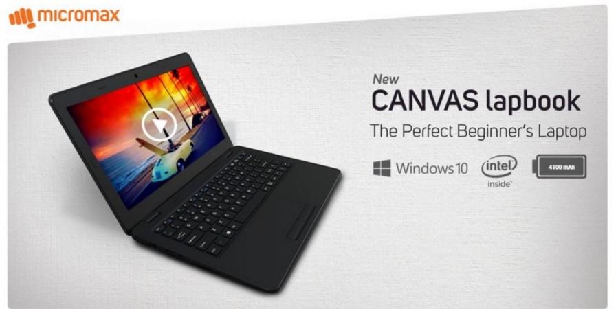 Micromax launches Canvas Lapbook L1160 with Intel Atom SoC ; price, specifications