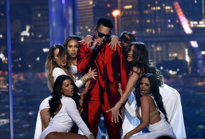 Chris Brown performs