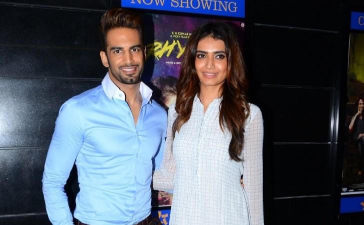 Karishma Tanna and Upen Patel no longer together? Pictured: Upen Patel and Karishma Tanna during the screening of film Tere Bin Laden in Mumbai